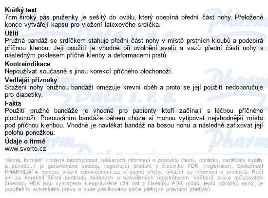 Svorto 048 Bandáže Pružné Se Srdíčkem 38-39 (3) - popis