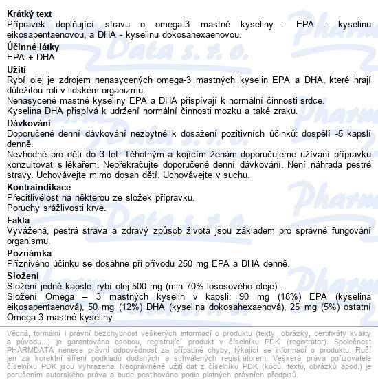 Omega-3 Cps.120 Naturell - popis