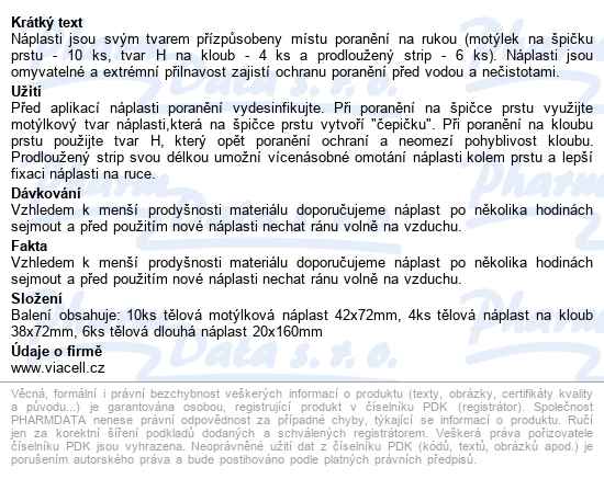 Viacell F143 Náplasti Pro Zahrádkáře A Kutily 20ks - popis