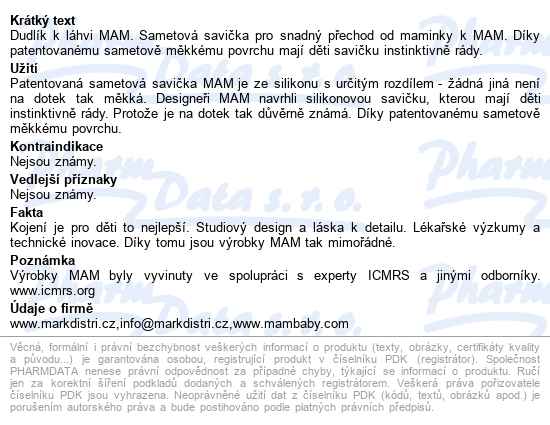 Mam Savička Na Lahev V3 Rychlý Průtok. 4+m 1ks - popis