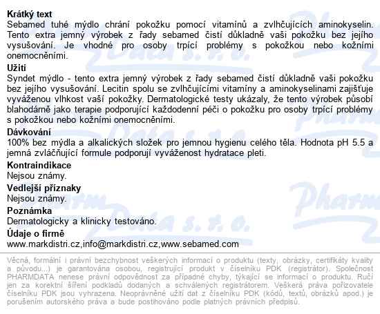 Sebamed Syndet 100g - popis