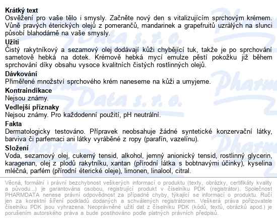Weleda Vitality Rakytníkový Sprchový Krém 200ml - popis