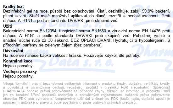 Sanytol Dezinfekční Gel Na Ruce 250ml - popis