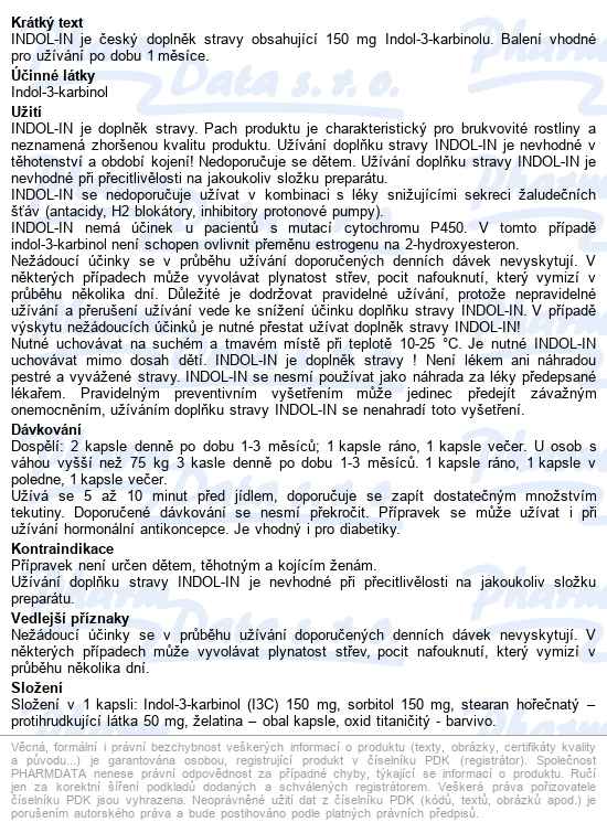 Indol-in Pro ženy Cps.60 - popis