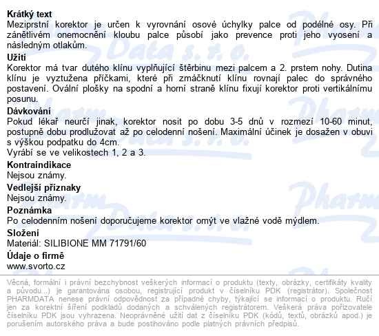 Svorto 049 Korektor Meziprstní 33-36 (1) - popis