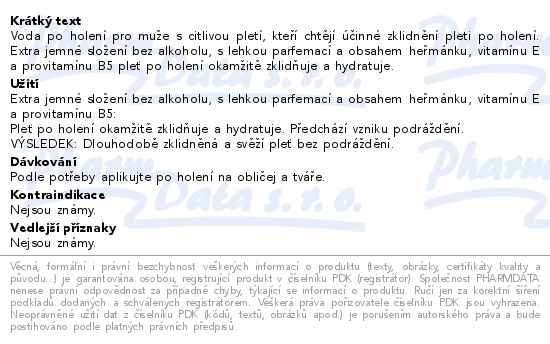 Nivea Men Sensitive voda po holení 100 ml - popis