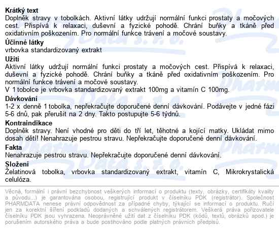 Topvet Vrbovka Bylinné Tobolek 60 - popis