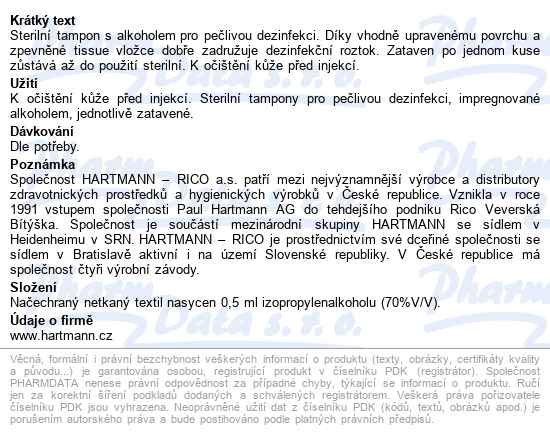 Tampon Soft-zellin-c Impreg.s Alkoholem 100ks - popis