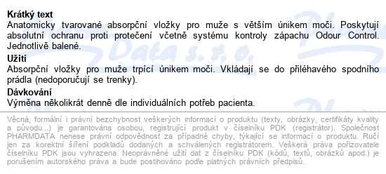 Tena Men Level 3 vložky absorpční,710ml,16ks - popis