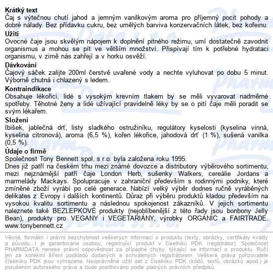 Lfh Jahoda S Vanilkou 20x2g - popis