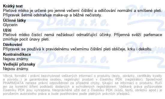 Ryor Pl. Mléko čist. Pro Norm. A Smíš. Pleť 200ml - popis