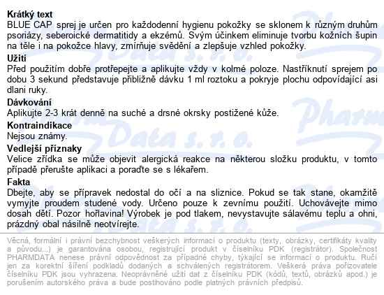 Bluecap Spray 200ml - popis