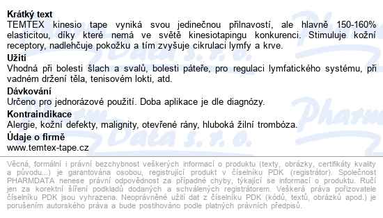 Temtex Kinesio Tejp.tourmaline Béžová 5cmx5m - popis