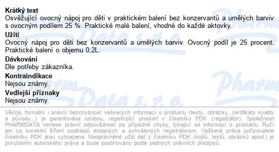 Relax Multivitamín 200ml - popis
