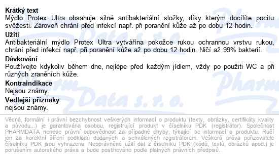 Protex Antibakteriální Mýdlo Ultra 90g - popis