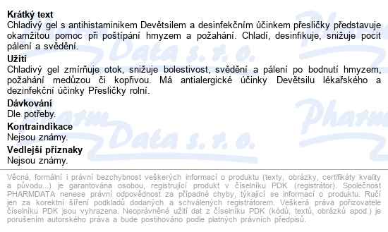 Rosen Moskyto Gel Na štípance 16ml - popis