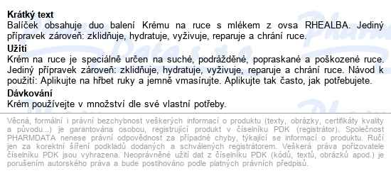 A-derma Krém Na Ruce 50ml Duo - popis