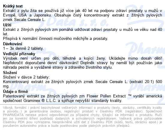 Polenal Forte Patent Na Prostatu Tbl.100 - popis