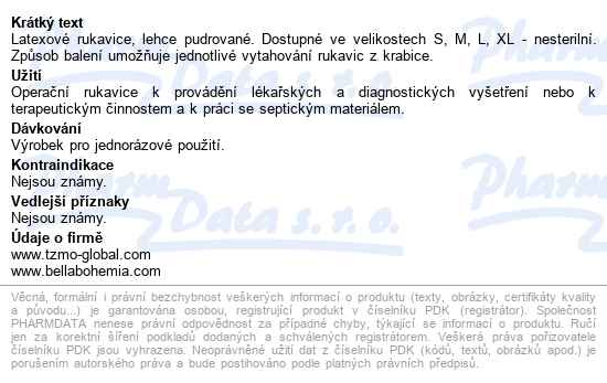 Ambulex Latex Rukavice Pudrované M 100ks - popis