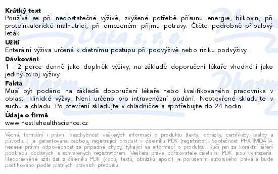 Resource 2,0 Fibre Kakaová Příchuť perorální roztok 4x200ml - popis