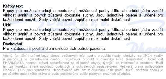 Vložky Depend Pro Muže 464ml, 14ks - popis