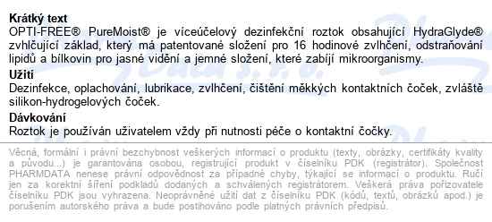 Opti-free Puremoist 90ml - popis