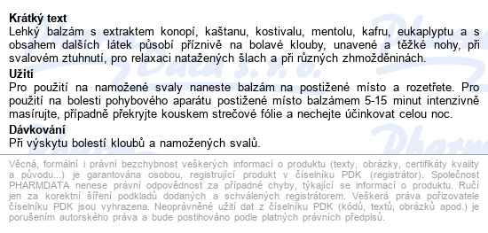 Bio Bione Kostival Bylin.balzám Kaštan Koň.300ml - popis