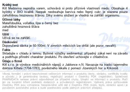Kitl Medovina 500ml + 2 Skleničky - popis