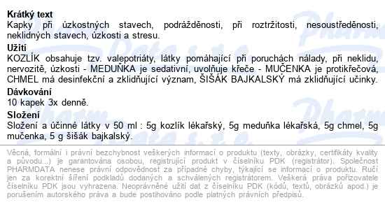 Fytos Zklidňující Kapky 50ml - popis