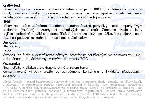 Láhev Na Moč S Uzávěrem V Pe Sáčku - popis