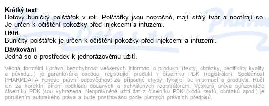 Vata Buničitá Dělená 40x50mm/500ks Steriwund - popis