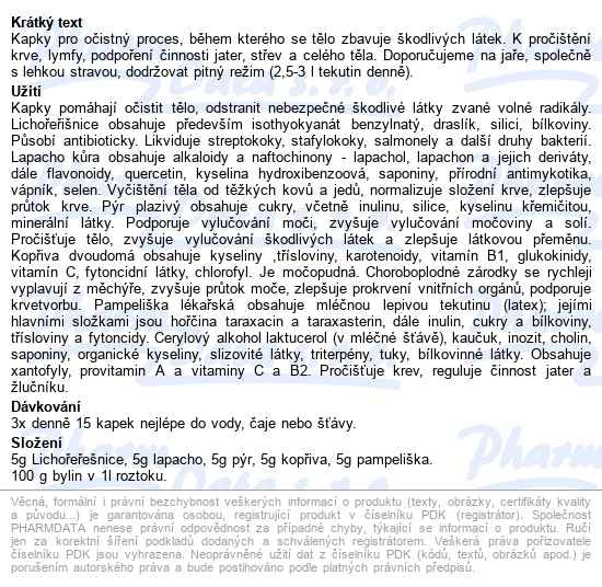 Fytos Kapky Pro Očištění Organismu 50 Ml - popis