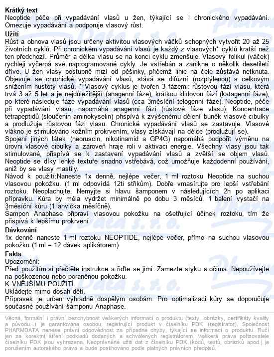 Ducray Neoptide ženy Péče-vypad.vlasů 3x30ml Sleva - popis