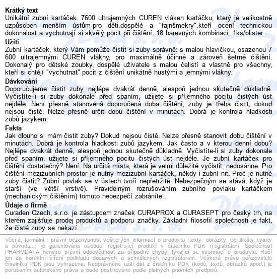 Curaprox Zubní Kartáček Smart Ultra Soft - popis