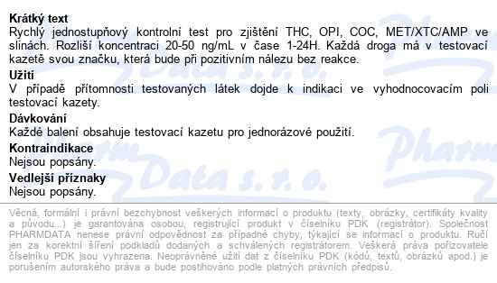 Test Na 6 Drog Ze Slin - popis
