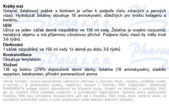 Gelacet želatinový Prášek 21x5.3g - popis