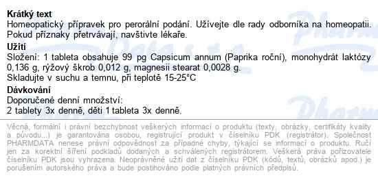 Capsicum Akh Tbl.60 - popis