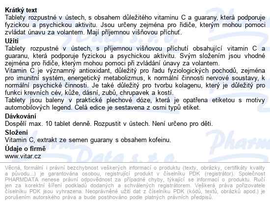 Energit Pro řidiče+kofein Tbl.42 - popis