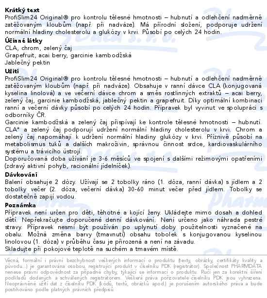 ProfiSlim original24 120 tobolek - popis
