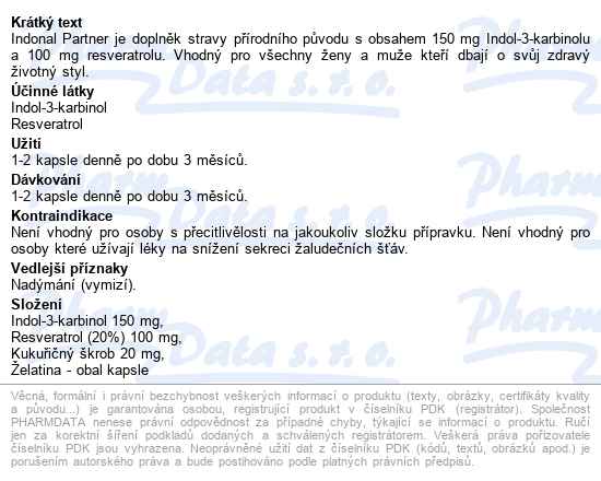 Indonal Partner Cps.90 - popis