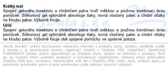 Svorto 131 Gelový Korektor S Chráničem Palce Uni - popis