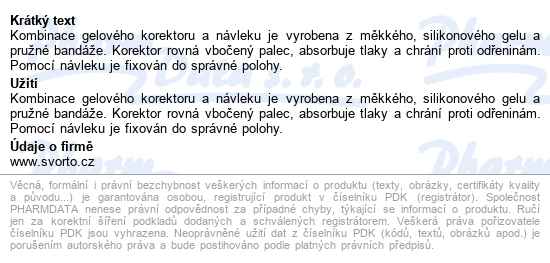 Svorto 132 Gelový Korektor S Návlekem M ( 15mm) - popis