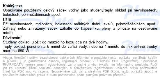 Dispogel Studený/teplý Obklad 5x11.5cm - popis