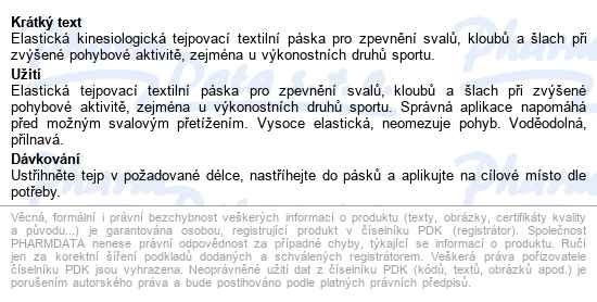 Fixatape Standard Sport Tejp.páska 5cmx5m černá - popis