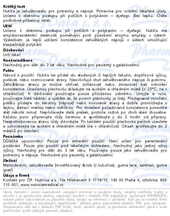 Nutilis Powder 300g nový - popis