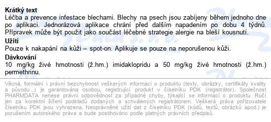 Ataxxa pro psy 4-10kg spot-on 1x1ml - popis