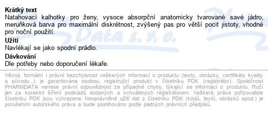 Natahovací Kalhotky Depend Maximum S/m S Vyšším Pasem Pro ženy 1900ml, obvod v pase 70-105cm, 10ks - popis
