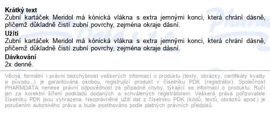 Meridol Zubní Kartáček 3ks - popis