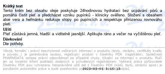 Neutrogena Clear&Defend hydratační krém 50 ml - popis