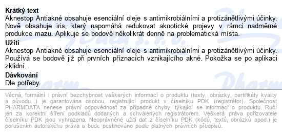 Ryor Aknestop Antiakné Roll-on S Irisem 5ml - popis
